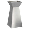 Vidaxl pilaar plantenbak zilver 35 x 35 x 73 cm roestvrij staal