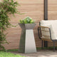 Vidaxl pilaar plantenbak zilver 35 x 35 x 73 cm gegalvaniseerd staal