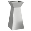Vidaxl pilaar plantenbak zilver 35 x 35 x 73 cm