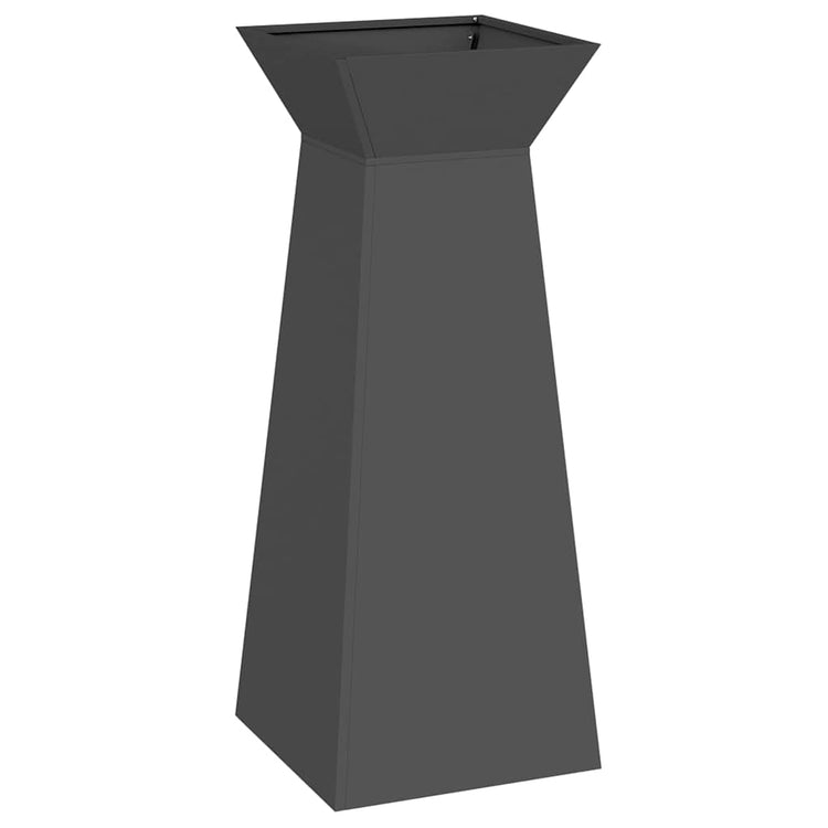Vidaxl pilaar plantenbak zwart 40 x 40 x 100 cm