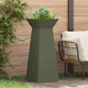 Vidaxl pilaar plantenbak olijfgroen 40 x 40 x 100 cm koudgewalst staal