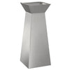 Vidaxl pilaar plantenbak zilver 40 x 40 x 100 cm