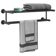 Vidaxl handdoekrek zwart 61 x 23 x 17 cm roestvrij staal - afbeelding 3