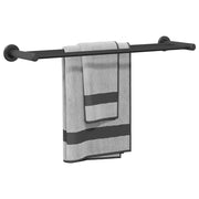Vidaxl handdoekrek zwart 61 x 14,5 x 5 cm roestvrij staal - afbeelding 3