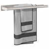 Vidaxl handdoekrek zilver 40 x 9 x 4 cm roestvrij staal