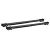 Vidaxl wasmachinebasis 2 pcs zwart 72 x 5 x 4,5 cm roestvrij staal