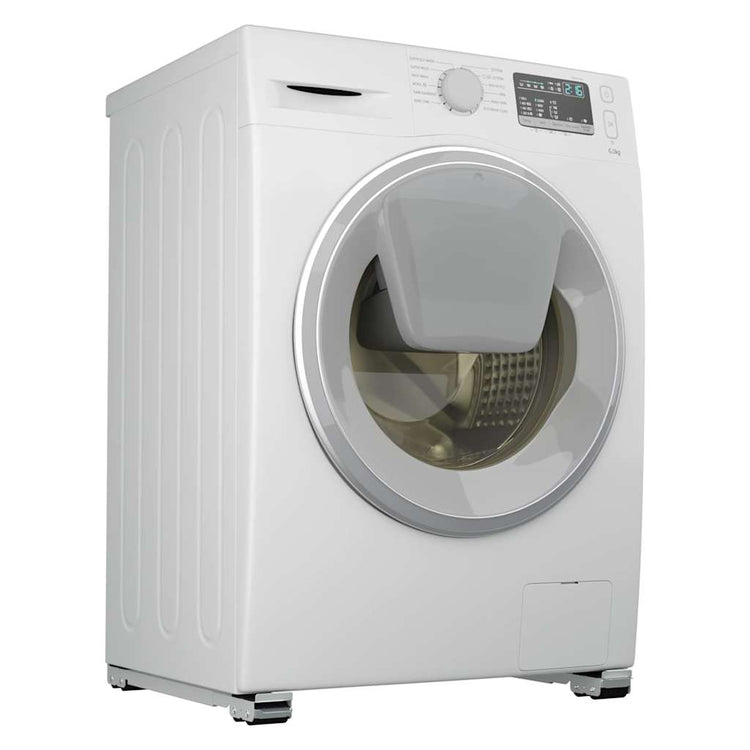 Vidaxl wasmachinebasis 2 st zilver 72 x 5 x 4,5 cm roestvrij staal