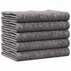 Vidaxl verhuisdekens 5 pcs grijs 150 x 200 cm stof