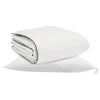 Vidaxl winter dekbed met kussen 2 pcs wit donsveertjes