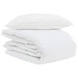 Vidaxl zomer dekbed met kussen 2 pcs wit donsveertjes - afbeelding 2
