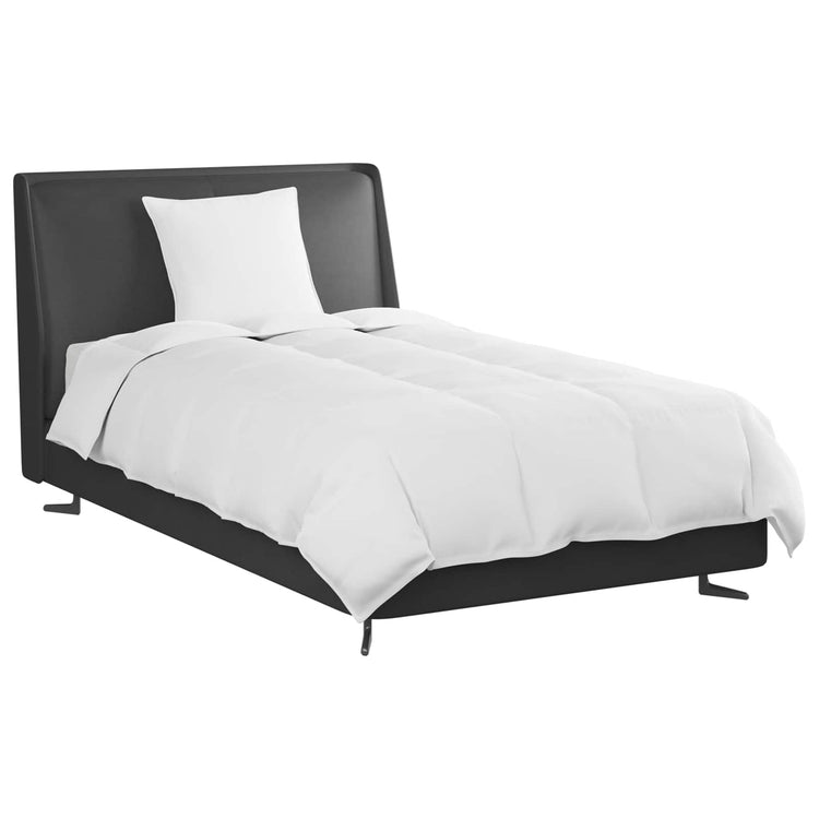 Vidaxl winter dekbed met kussen 2 st wit donsveertjes