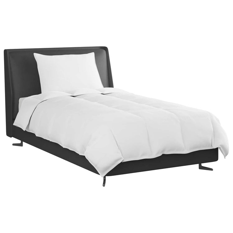 Vidaxl winter dekbed met kussen 2 st wit donsveertjes
