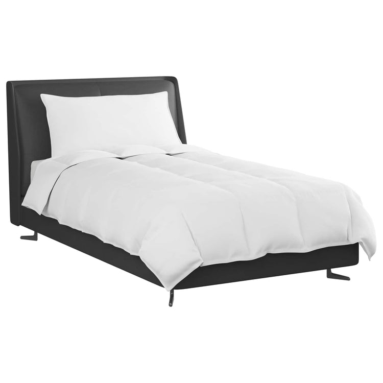 Vidaxl winter dekbed met kussen 2 st wit donsveertjes