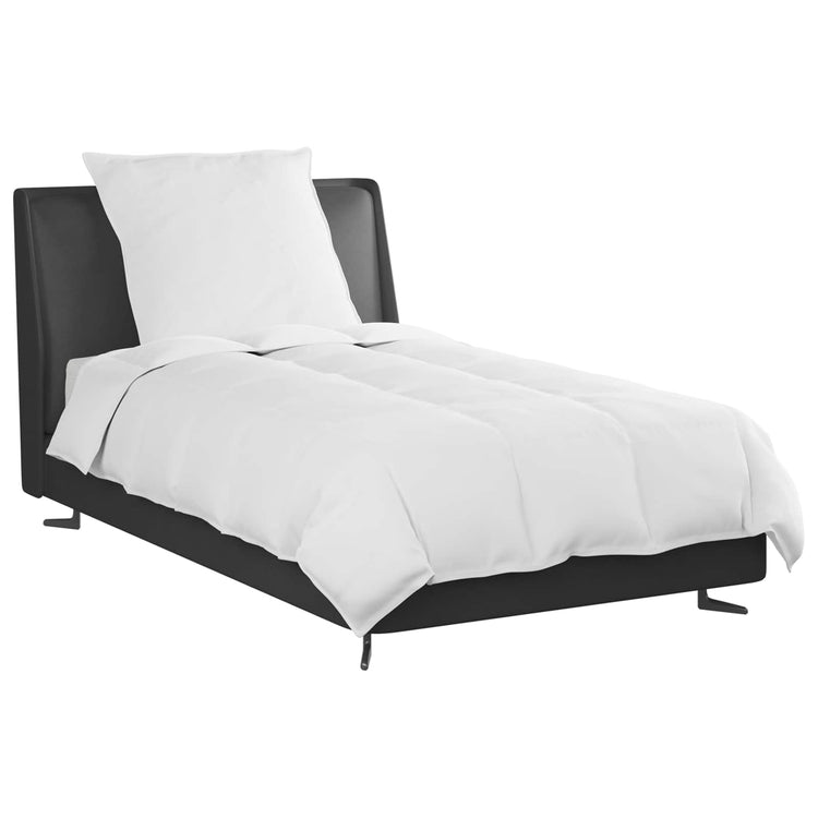 Vidaxl winter dekbed met kussen 2 st wit donsveertjes