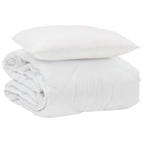 Vidaxl zomer dekbed met kussen 2 pcs wit microvezel - afbeelding 2
