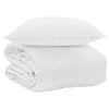 Vidaxl zomer dekbed met kussen 2 pcs wit microvezel