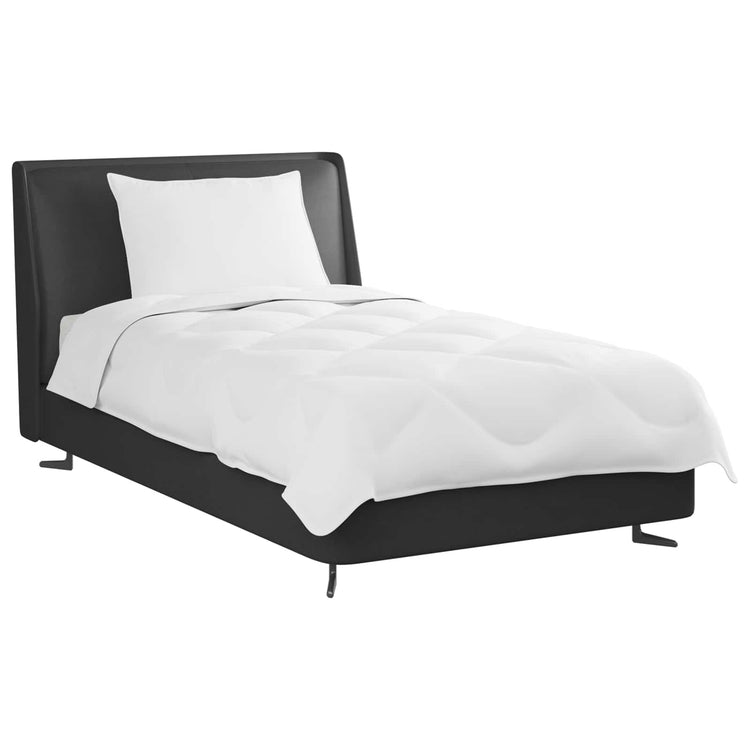 Vidaxl zomer dekbed met kussen 2 st wit microvezel