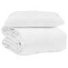 Vidaxl zomer dekbed met kussen 2 pcs wit microvezel