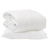 Vidaxl dekbed met kussen 2 pcs wit microvezel
