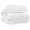 Vidaxl dekbed met kussen 2 pcs wit microvezel