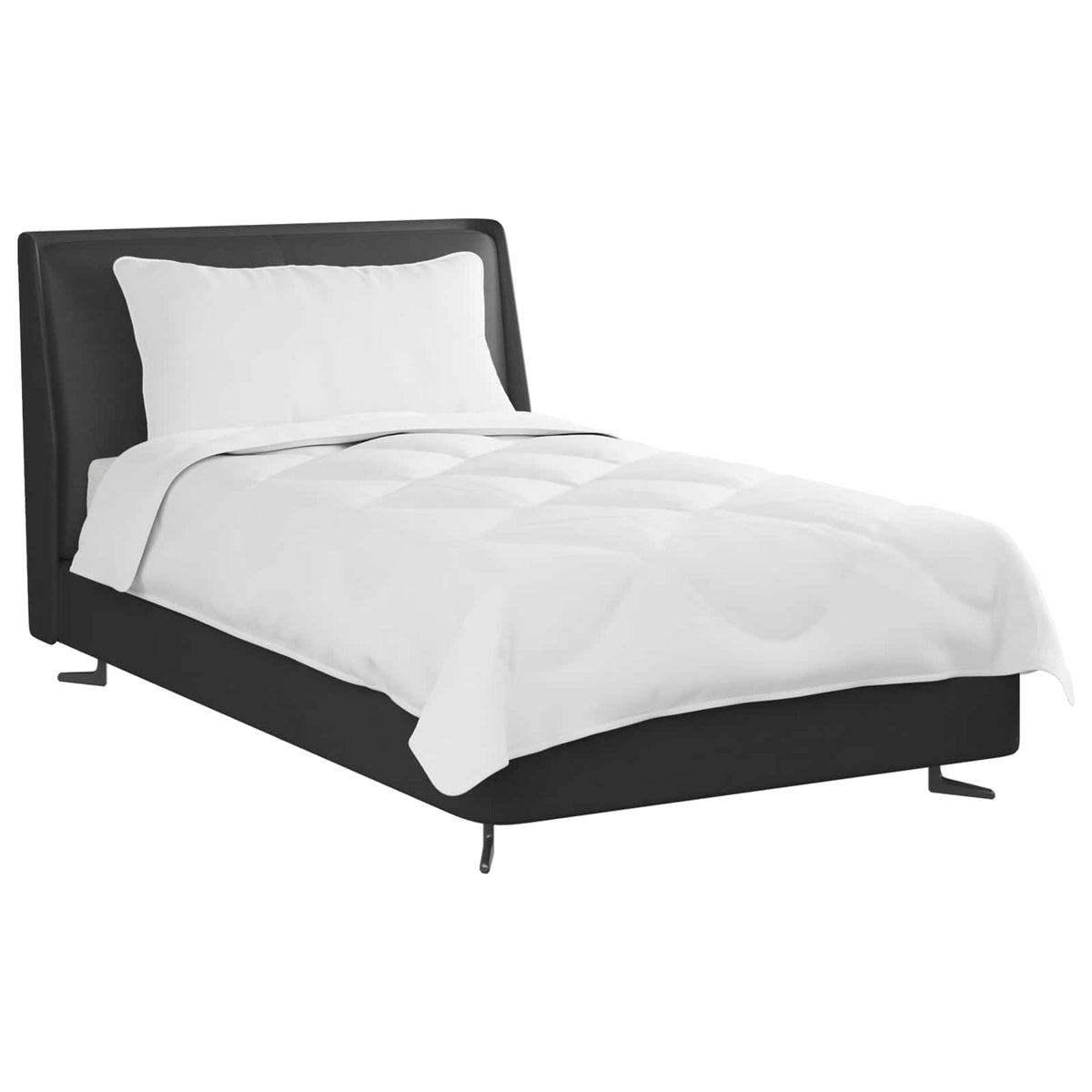 Vidaxl dekbed met kussen 2 st wit microvezel