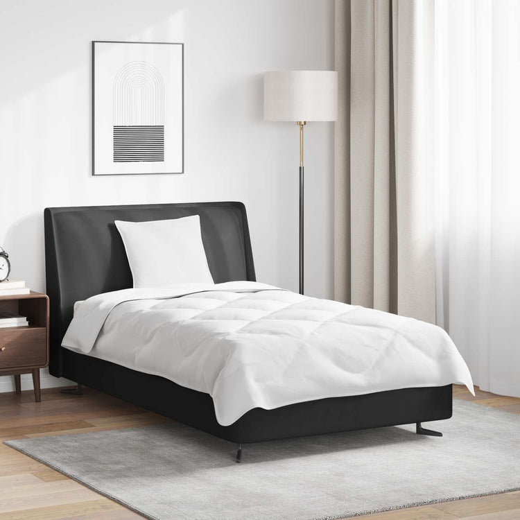 Vidaxl dekbed met kussen 2 st wit microvezel