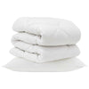Vidaxl dekbed met kussen 2 pcs wit microvezel