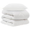 Vidaxl dekbed met kussen 2 pcs wit microvezel