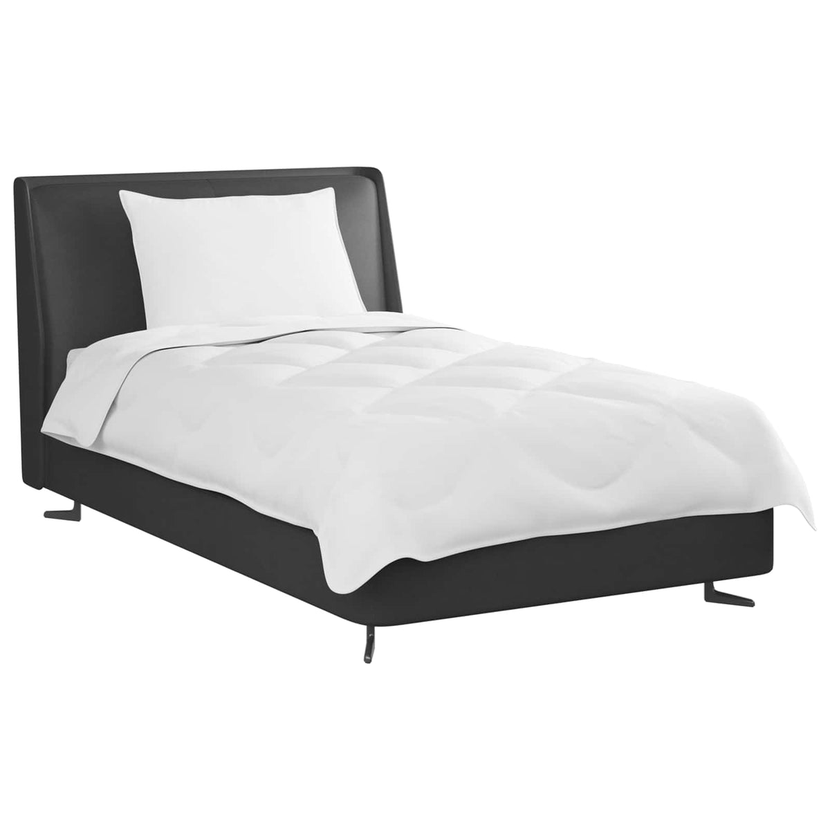 Vidaxl dekbed met kussen 2 st wit microvezel