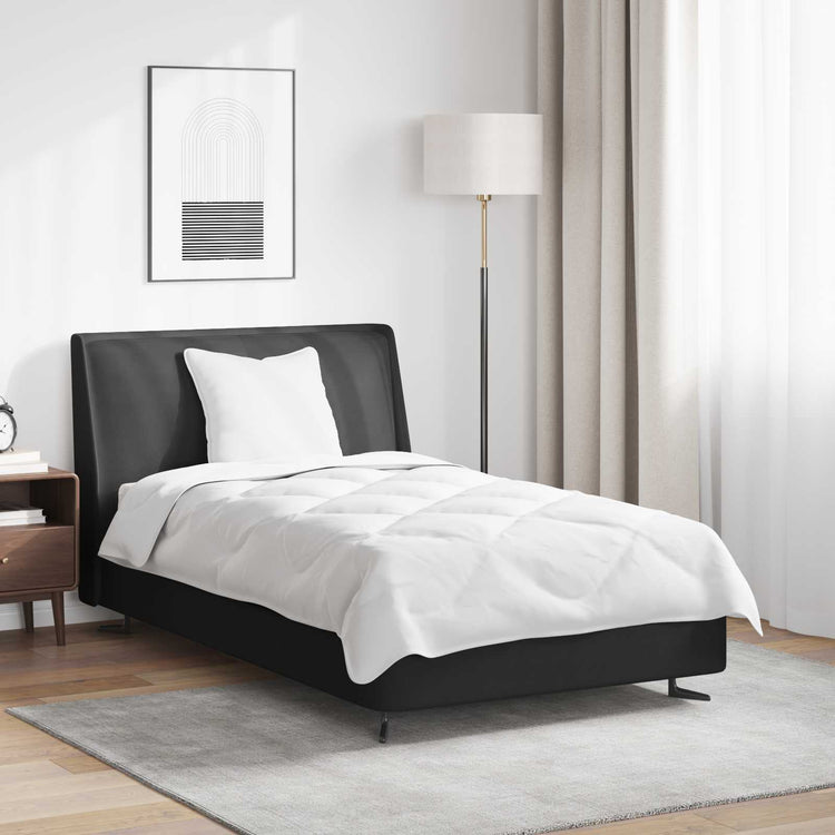 Vidaxl dekbedset met kussen 2 st wit microvezel
