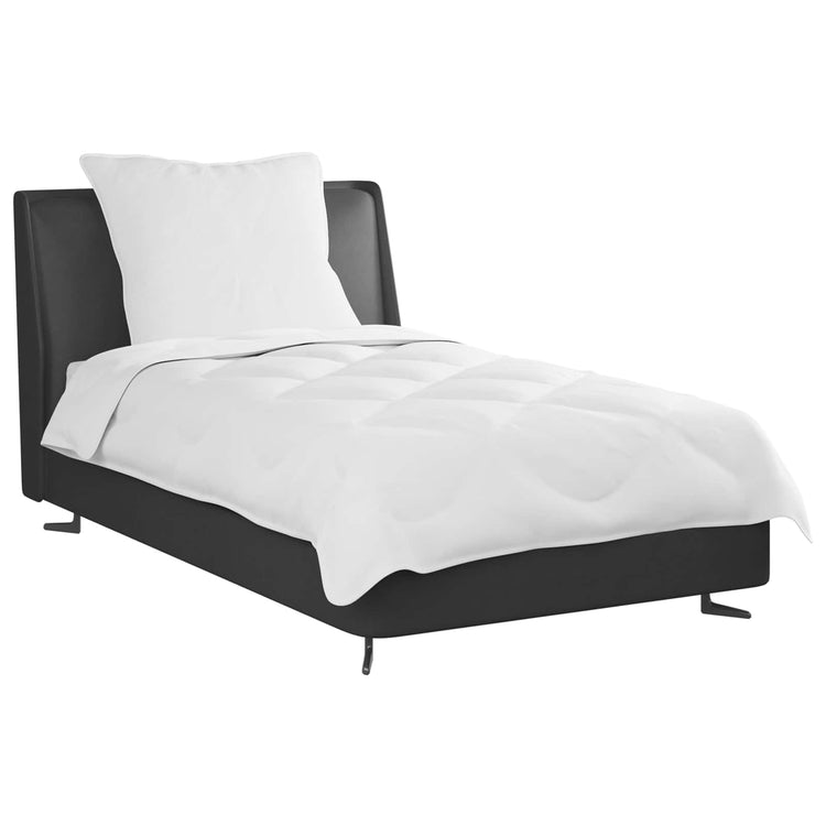 Vidaxl dekbedset met kussen 2 st wit microvezel