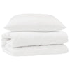 Vidaxl dekbed set met kussen 2 pcs wit microfibre