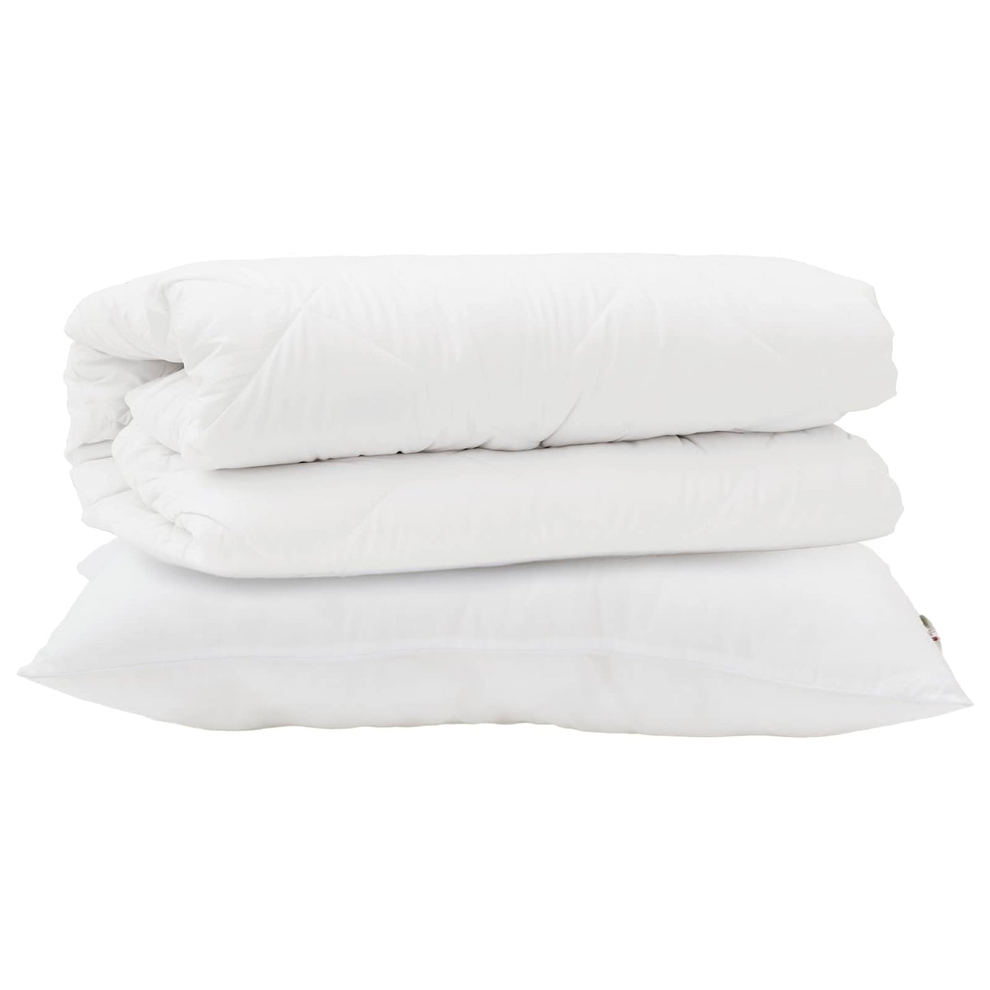 Vidaxl dekbed set met kussen 2 pcs wit microfibre