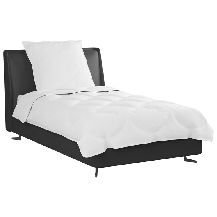 Vidaxl dekbed set met kussen 2 st wit microfibre