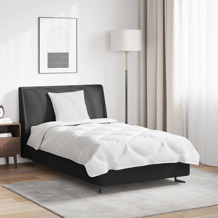 Vidaxl dekbed set met kussen 2 st wit microfibre