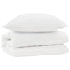 Vidaxl dekbed set met kussen 2 pcs wit microfibre