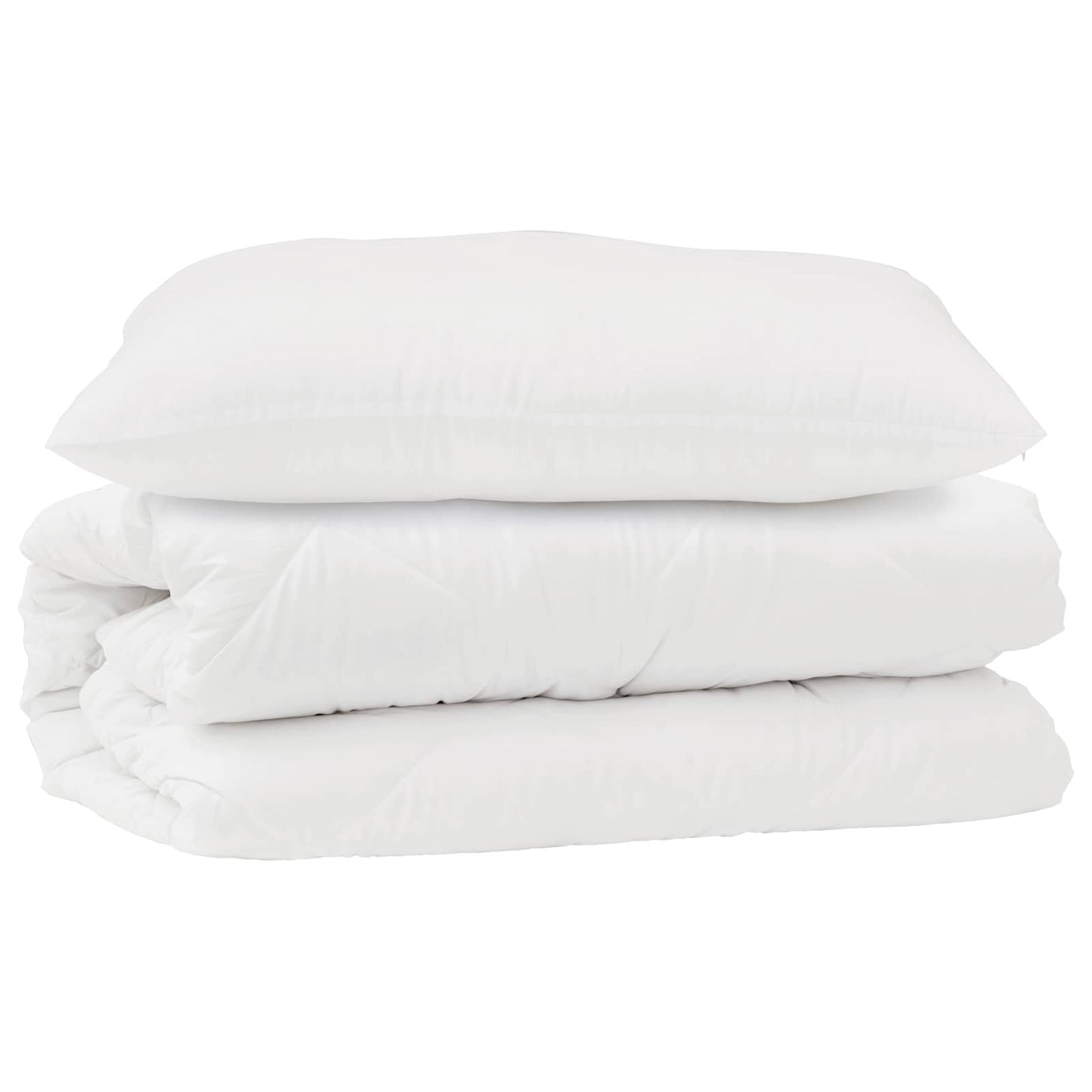 Vidaxl dekbed set met kussen 2 pcs wit microfibre