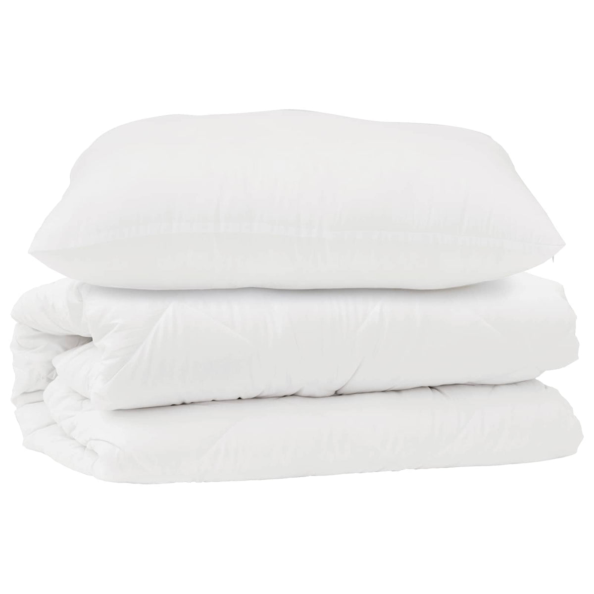 Vidaxl dekbed set met kussen 2 st wit microfibre