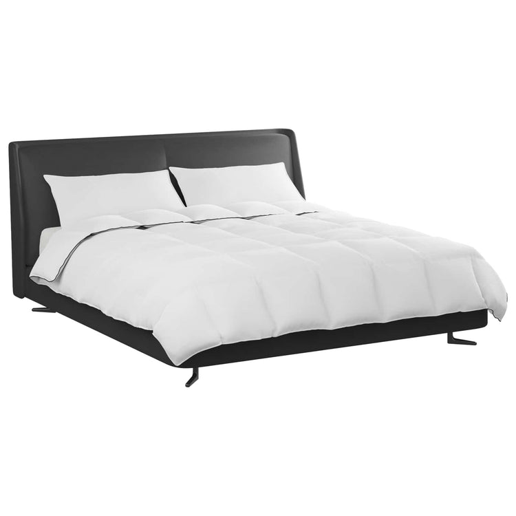 Vidaxl winter dekbed met kussen 3 st wit donsveertjes