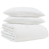 Vidaxl winter dekbed met kussen 3 pcs wit donsveertjes