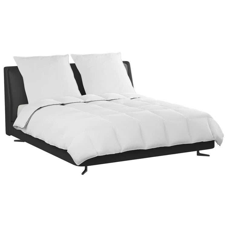 Vidaxl winter dekbed met kussen 3 st wit donsveertjes