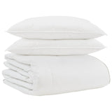 Vidaxl winter dekbed met kussen 3 pcs wit donsveertjes - afbeelding 2