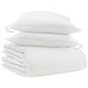 Vidaxl winter dekbed met kussen 3 pcs wit donsveertjes