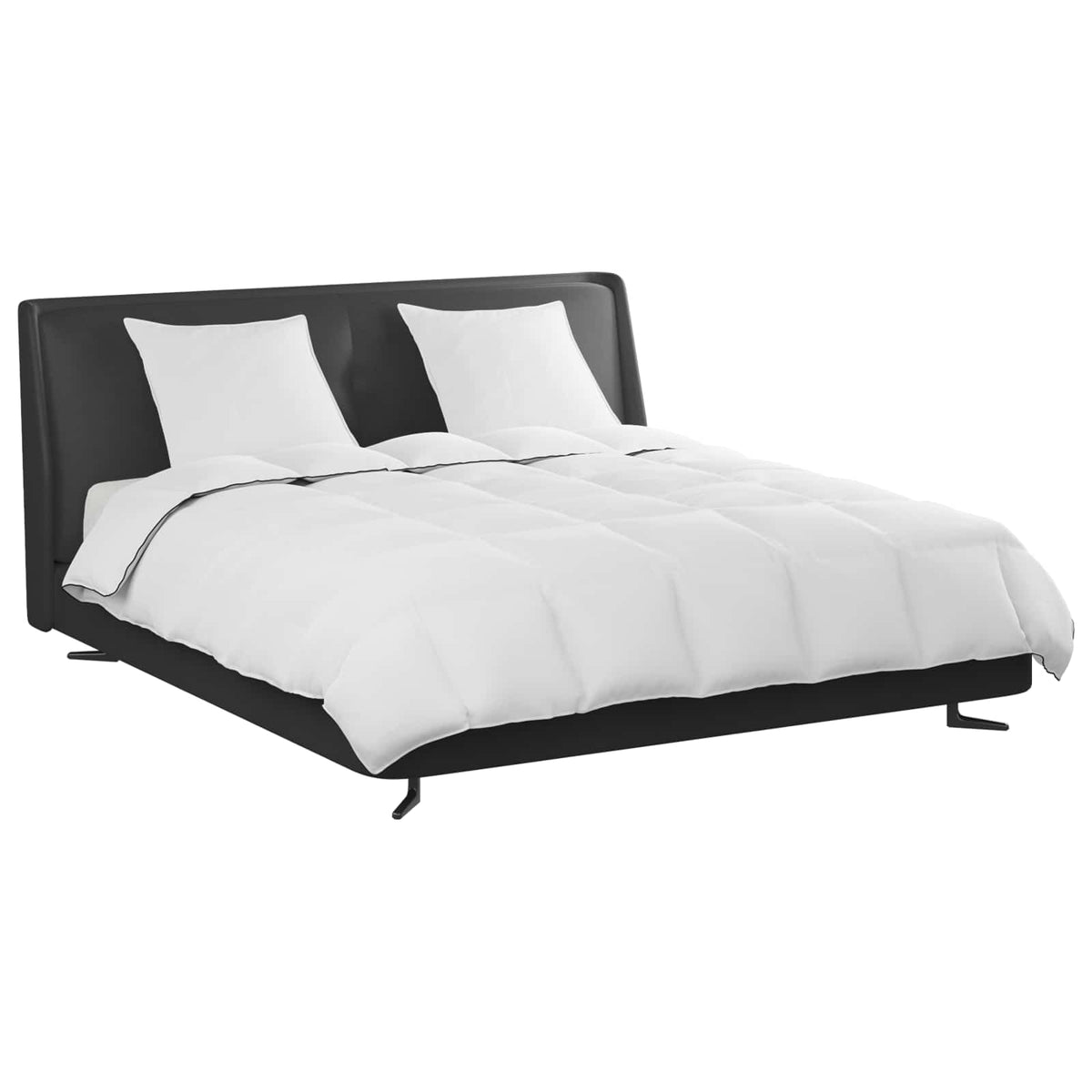 Vidaxl winter dekbed met kussen 3 st wit donsveertjes