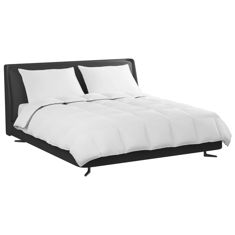 Vidaxl winter dekbed met kussen 3 st wit donsveertjes
