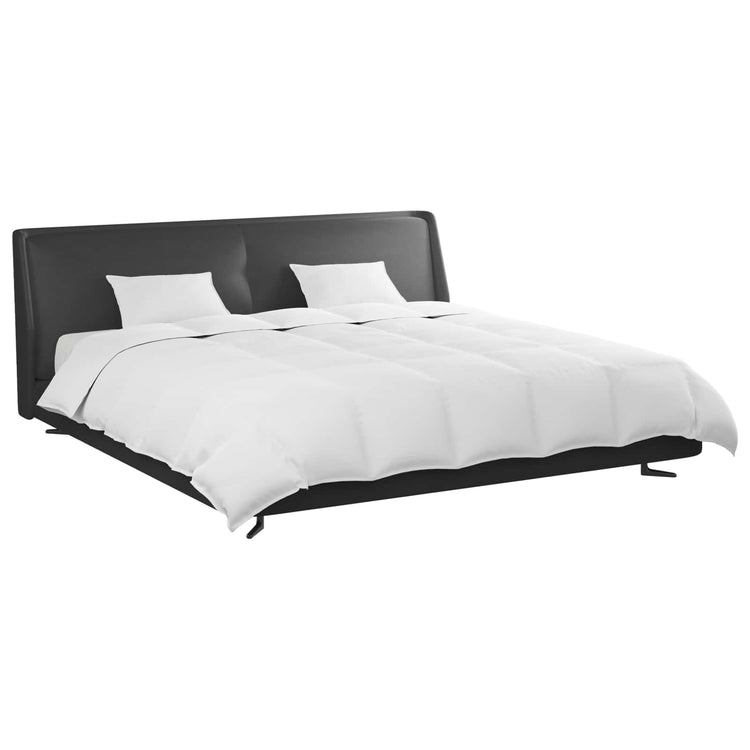 Vidaxl dekbed set met kussen 3 st wit donsveertjes