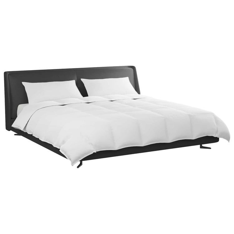 Vidaxl dekbed set met kussen 3 st wit donsveertjes