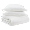 Vidaxl dekbed set met kussen 3 pcs wit donsveertjes