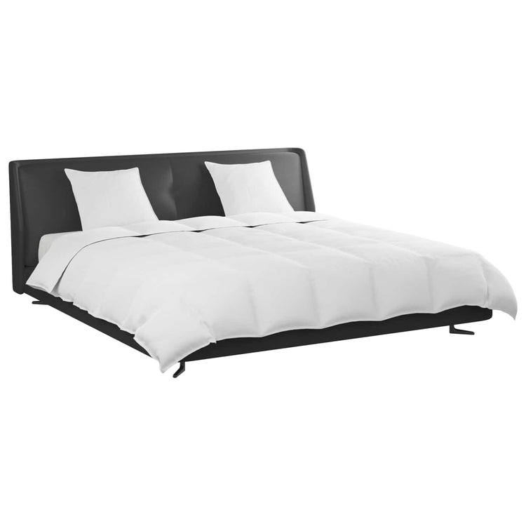 Vidaxl dekbed set met kussen 3 st wit donsveertjes