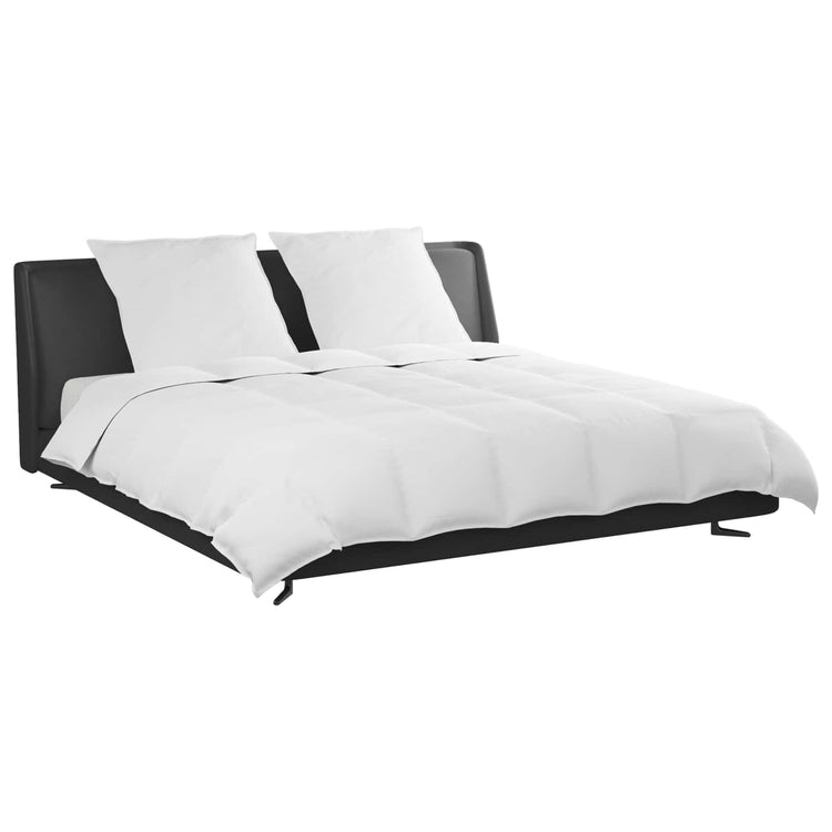 Vidaxl dekbed set met kussen 3 st wit donsveertjes